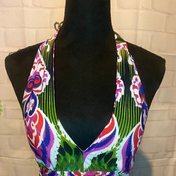 MULTICOLORED MAXI DRESS - Picture 6 of 14